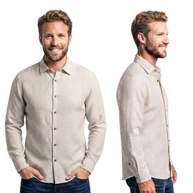 CAMICIA UOMO IN LINO MANICA LUNGA A RIGHE BE MISTIC 32535&nbsp; 